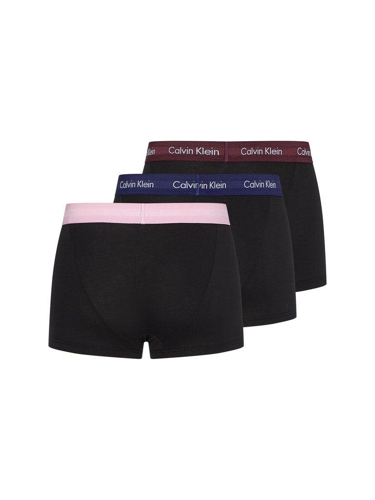 Calvin Klein Bokserki Męskie Low Rise Trunk 3 Pary Black