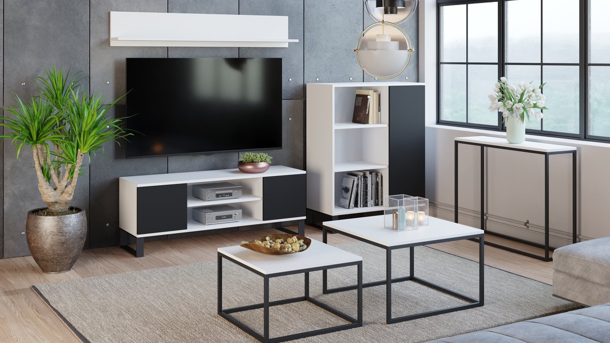 Stolik kawowy ława 2 w 1 TWIN loft