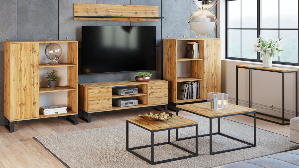 Stolik kawowy ława 2 w 1 TWIN loft - Kobi | Sklep EMPIK.COM