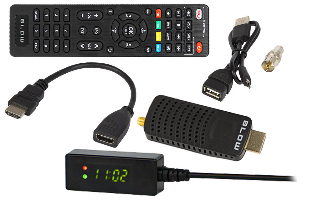 Sintonizador DVB-T2 BLOW 7000FHD MINI H.265