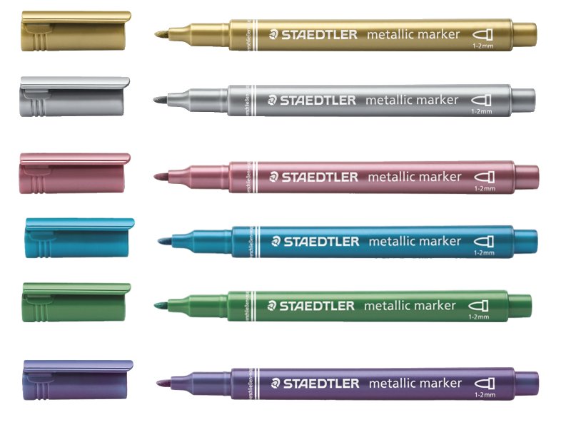 Staedtler Metallic Marker White Pen 1.2mm 8323 - 0 