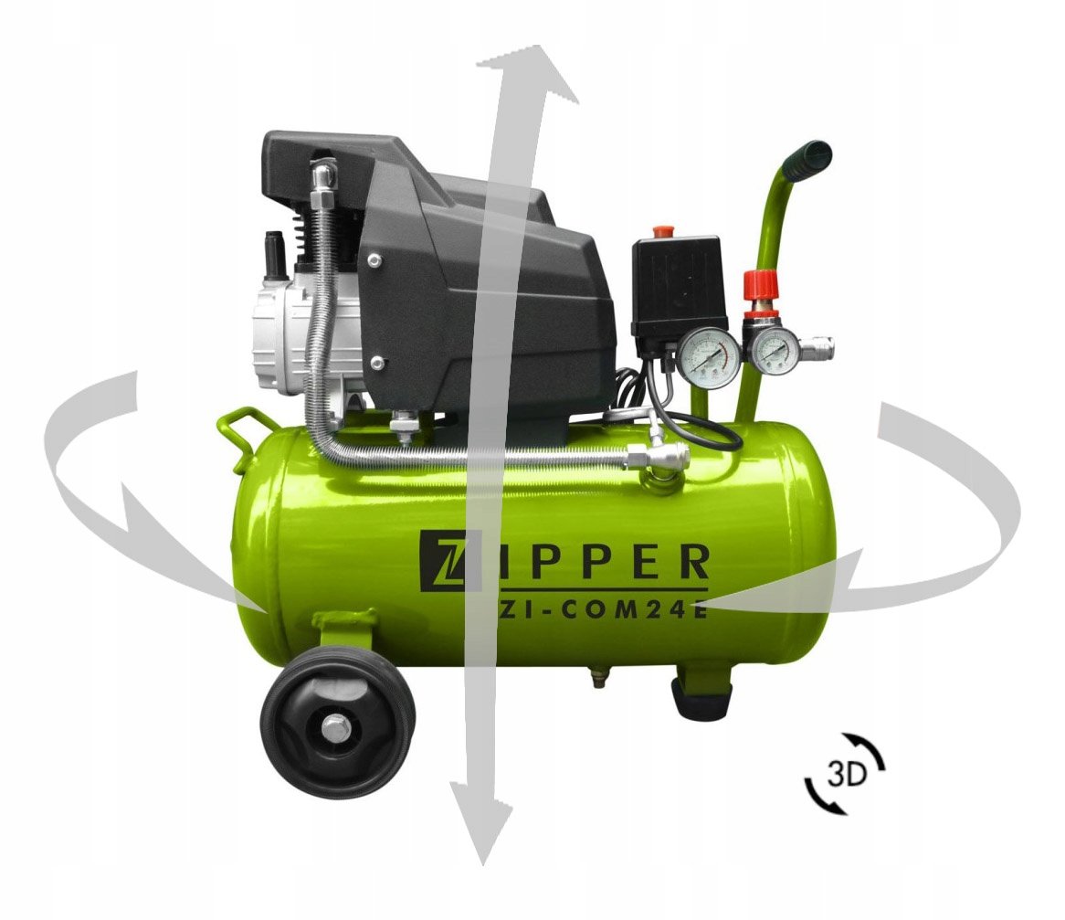 Kompresor Sprężarka Mocny Zipper Zi-Com24E 24 L - ZIPPER | Sklep