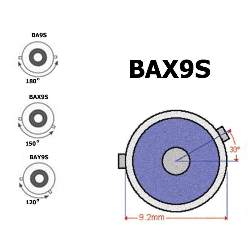 Żarówka H6W LED BAX9S Flux biała 6000K Alltronix