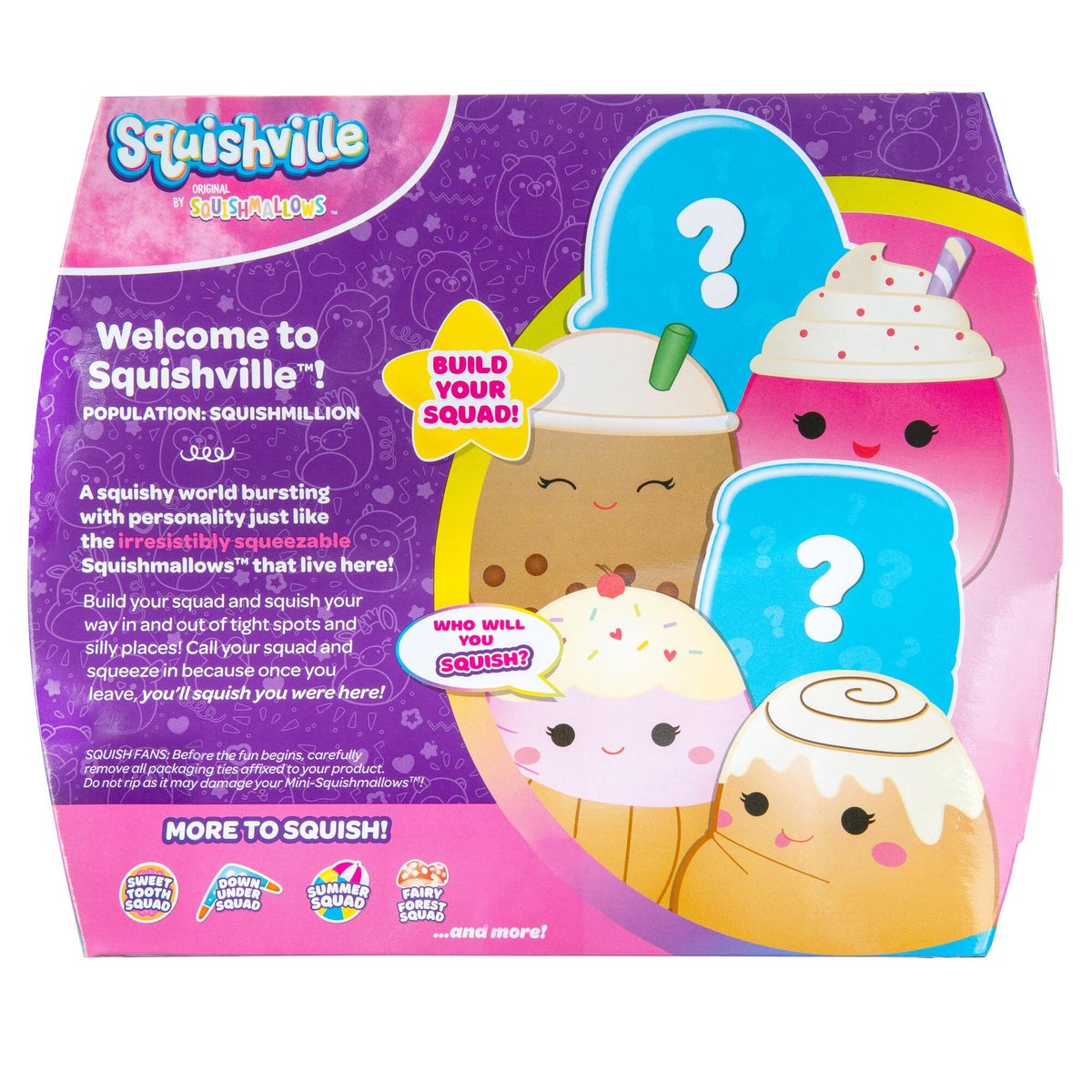 Squishville, Mini Squishmallow Sweet Tooth Squad, Pluszak, 6 szt ...