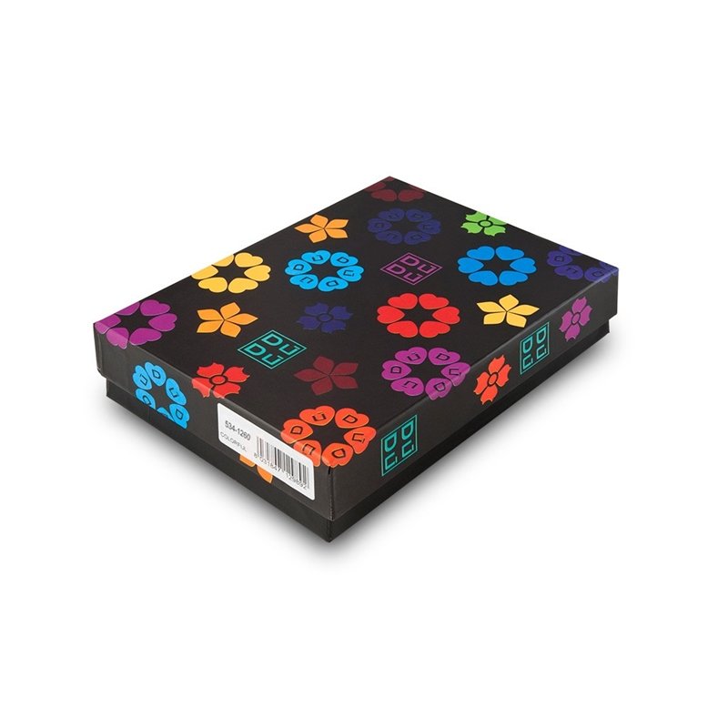 Skórzany portfel damski DuDu®, 534-1161 fioletowy + kolorowy