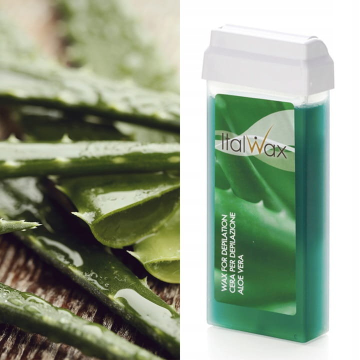 Italwax zestaw do depilacji woskiem w rolce Aloe + podgrzewacz + paski