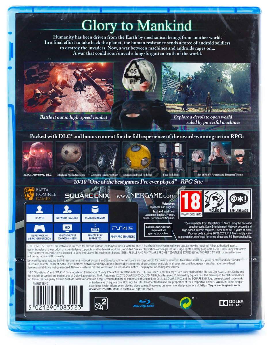 Nier Automata Game of the Yorha Edition - para PS4 Square Enix - Jogos de  Ação - Magazine Luiza