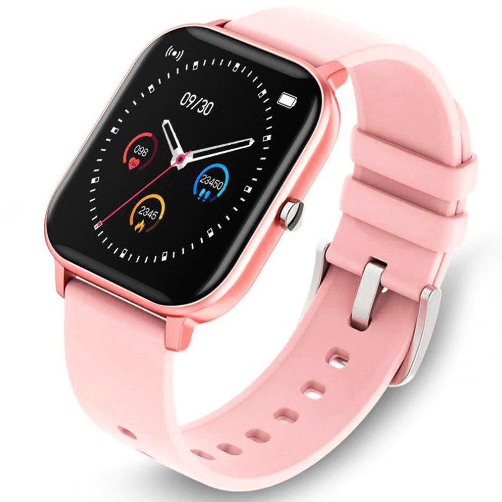 SMARTWATCH KWADRATOWY P8 różowy LOGIT Sklep
