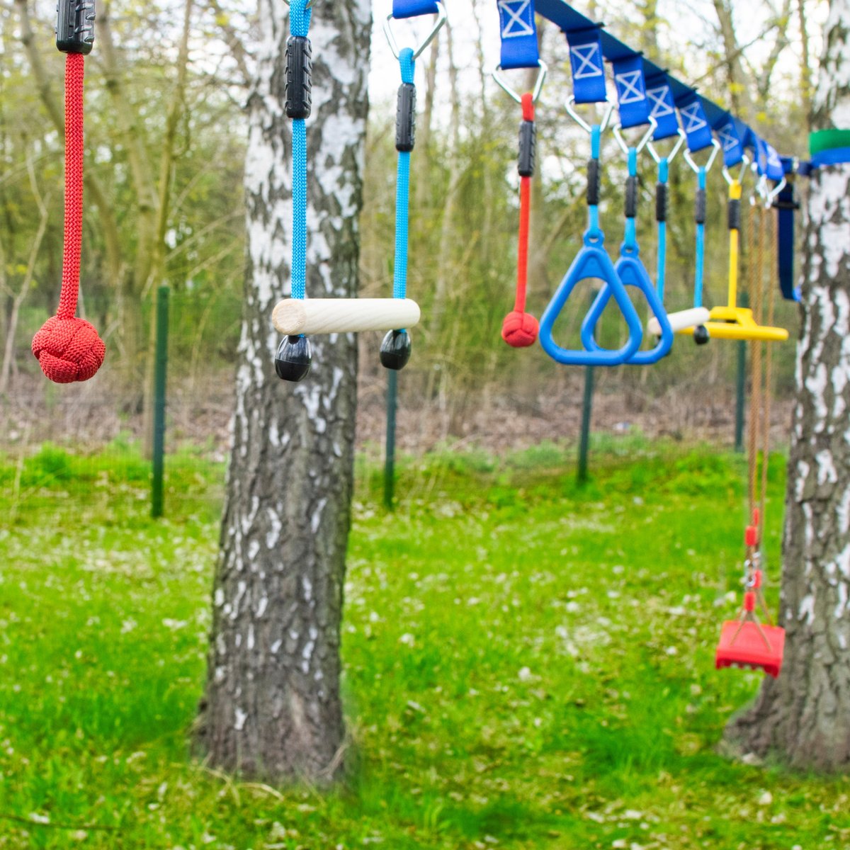 Tor Przeszkód Dla Dzieci Diy Park linowy przenośny zestaw tor przeszkód ninja dla dzieci zestaw