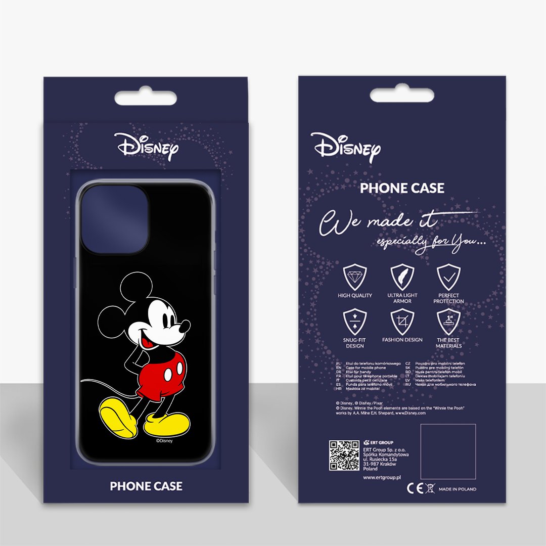 ERT Disney Mickey Mouse - Carcasa para iPhone 11 Pro, color negro