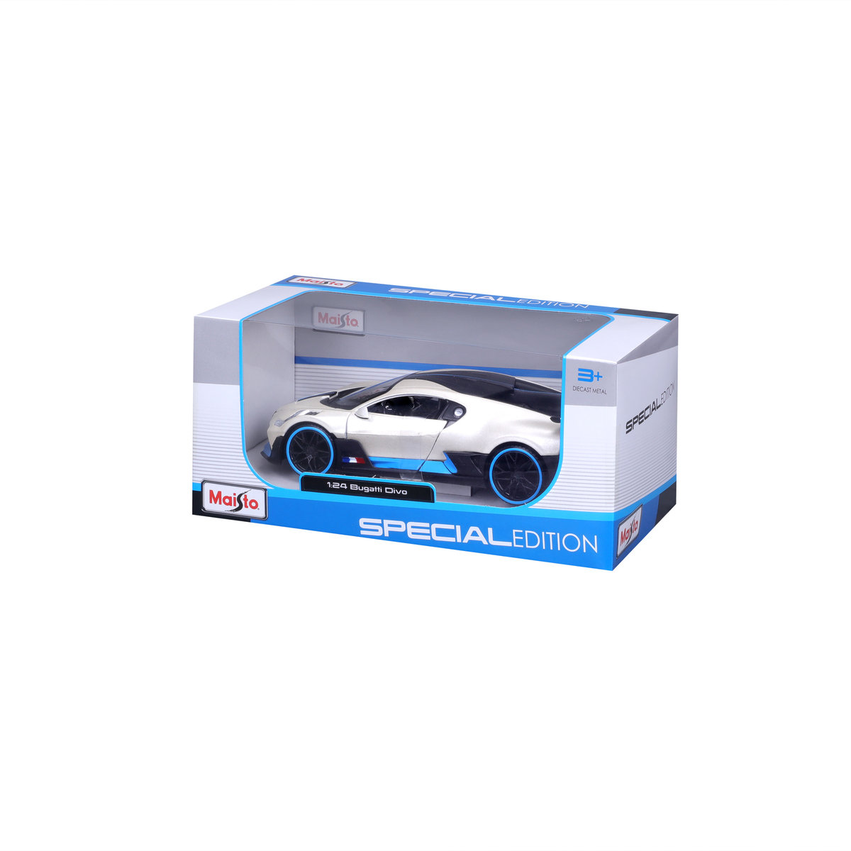 Maisto 1:24 Bugatti Divo Bianco – Modellino Pressofuso – Nuovo In Scatola