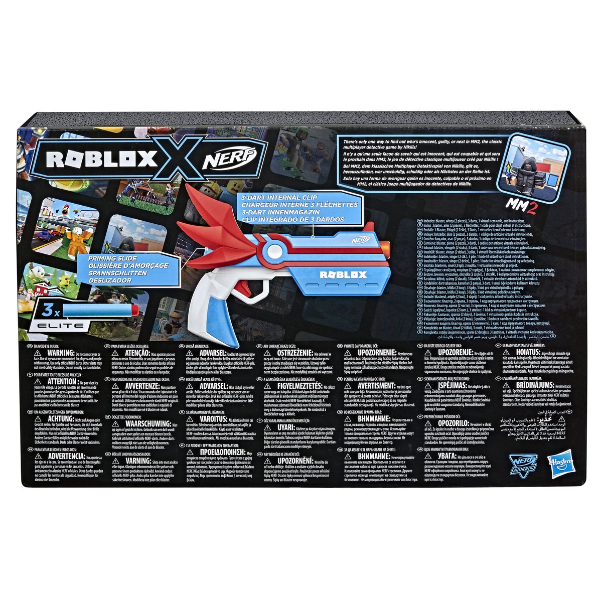 Nerf, Roblox, wyrzutnia MM2 Dartbringer + 3 strzałki, F3776