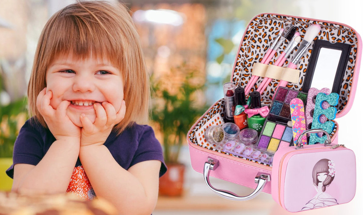 Zestaw Kosmetyków Dla Dzieci W Walizce Różowy U527R - Stator