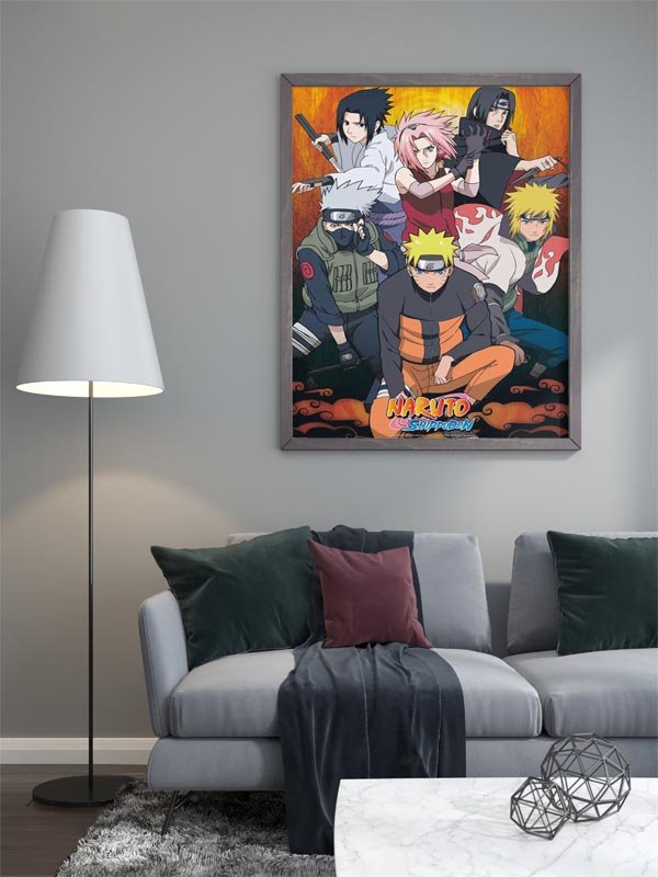 Poster Naruto Shippuden e aliados 61x91,5 cm