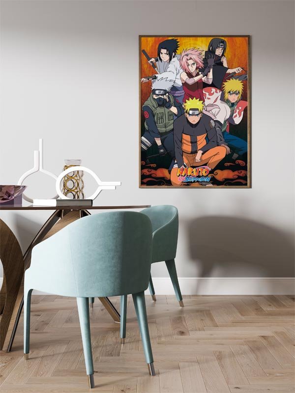 Poster Naruto Shippuden e aliados 61x91,5 cm