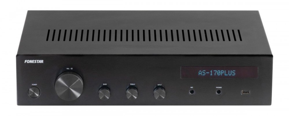 Fonestar AS-170plus -- Amplificador Hifi 80w x 2 USB- Bluetooth. FM