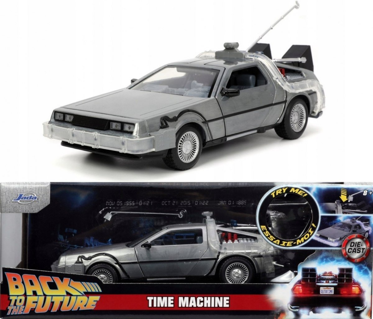 MJ◉ DeLorean DMC-12 Ⅱ　PARTII　➕フィギュア2体セット Jada - Powrót do przyszłości 2 - Wehikuł czasu - DeLorean