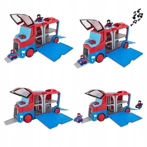 Spidey Web Transporter, Ciężarówka Baza 2w1 - Jazwares