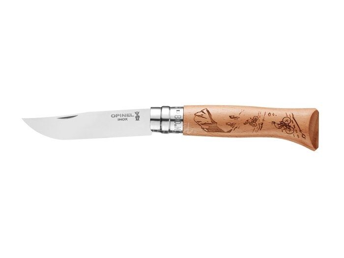 Opinel - Nóż N°8 VRI - Inox - Orzech/Noyer - 002022