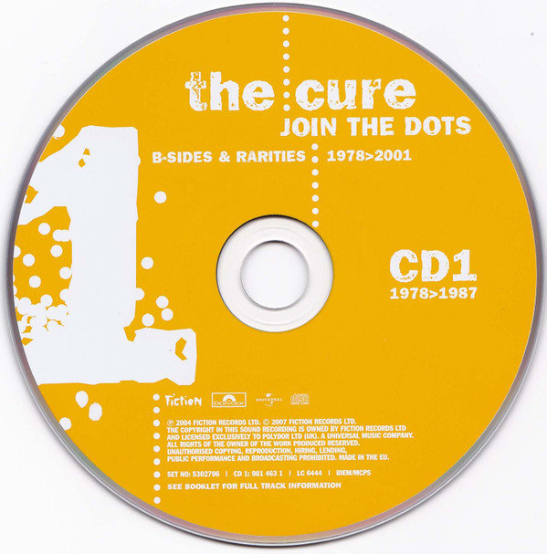 未開封 Cure Join The Dots 1978-2001 4CD The Cure – Join The Dots ✭ B-Sides & Rarities 1978>2001
