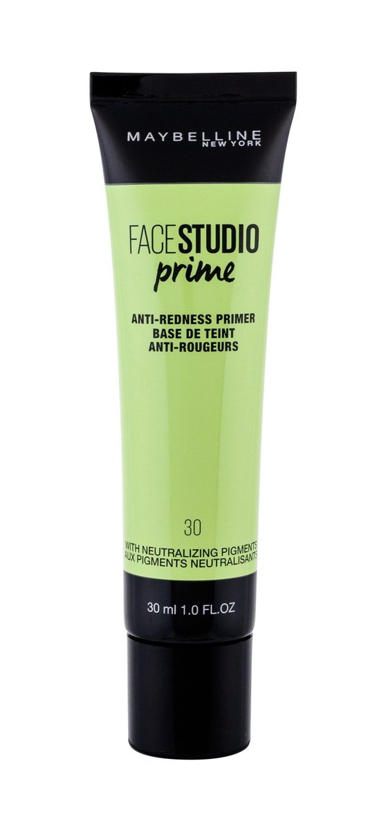 Maybelline, Face Studio, Baza pod makijaż zmniejszająca zaczerwienienia, 30  ml | Sklep 