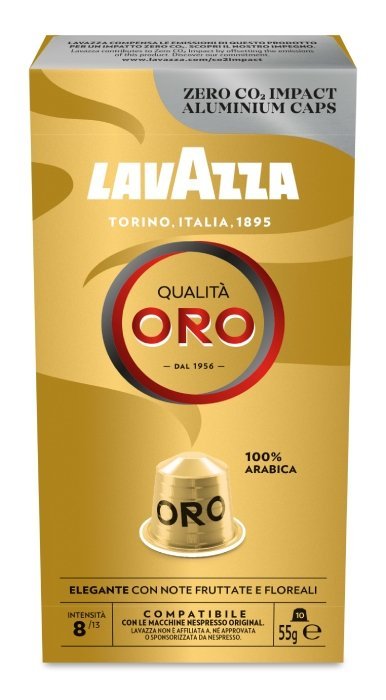 Lavazza, kawa kapsułki Qualita Oro Nespresso, 10 kapsułek - Lavazza