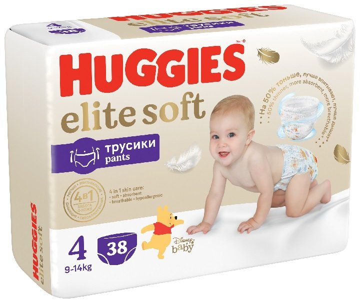 HUGGIES Elite Soft Night Pants 4 (9-14kg) 4x19 szt 10184726348 