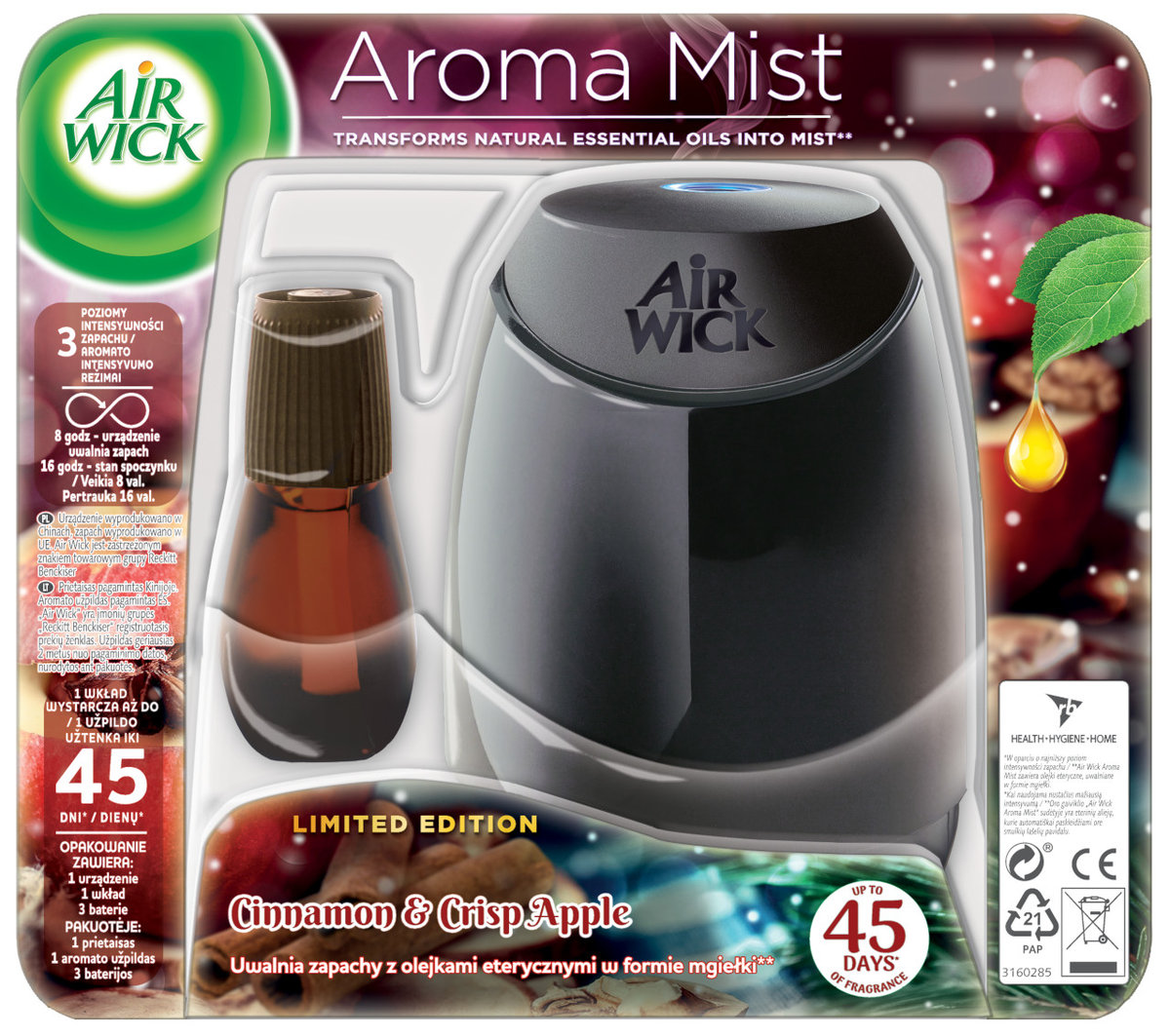 Air Wick Mist Zestaw Dyfuzor + Zapas 3 Wkładów 20 Ml Air Wick Sklep