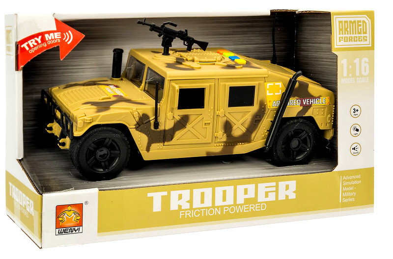 Hammer Auto Wojskowe Z Karabinem Światło Dźwięk Lean Toys Sklep