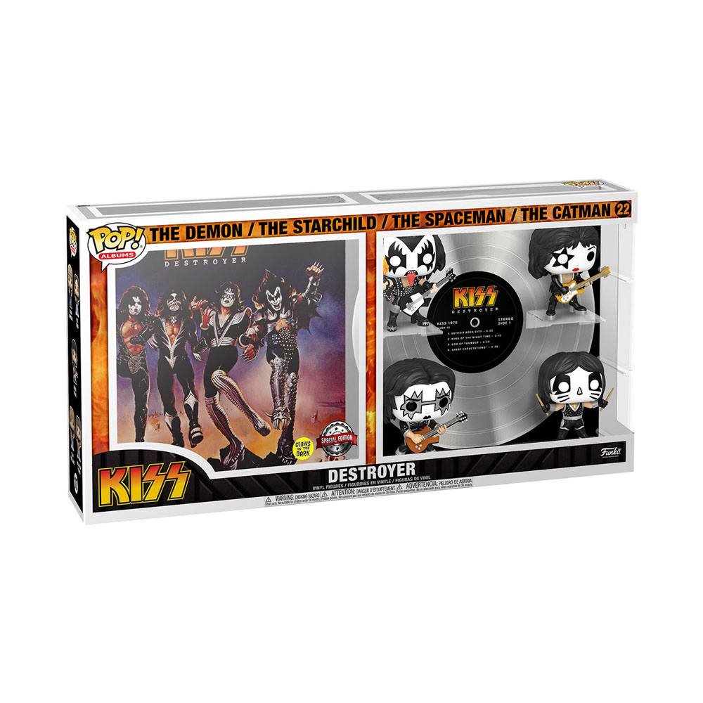 Funko POP! Albums, figurka kolekcjonerska, KISS, 4 Pack