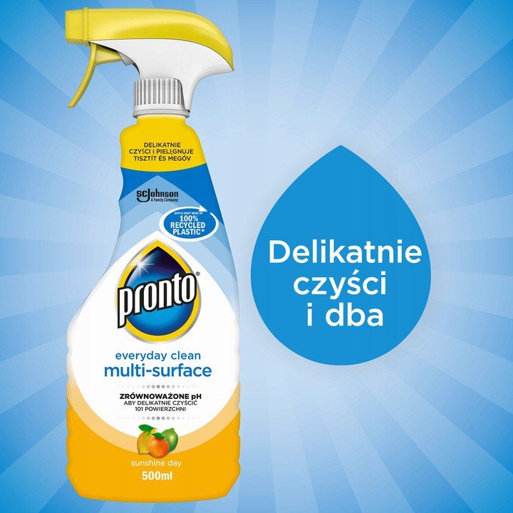 PRONTO MULTI-SUPERFICIE SUNSHINE DAY SPRAY NEW 500ML