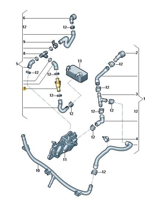 Bliv sammenfiltret reservoir Bungalow Termostat Skrzyni Dsg Vw Audi Seat Cupra 1K0121113A Oryginał - Volkswagen |  Motoryzacja Sklep EMPIK.COM