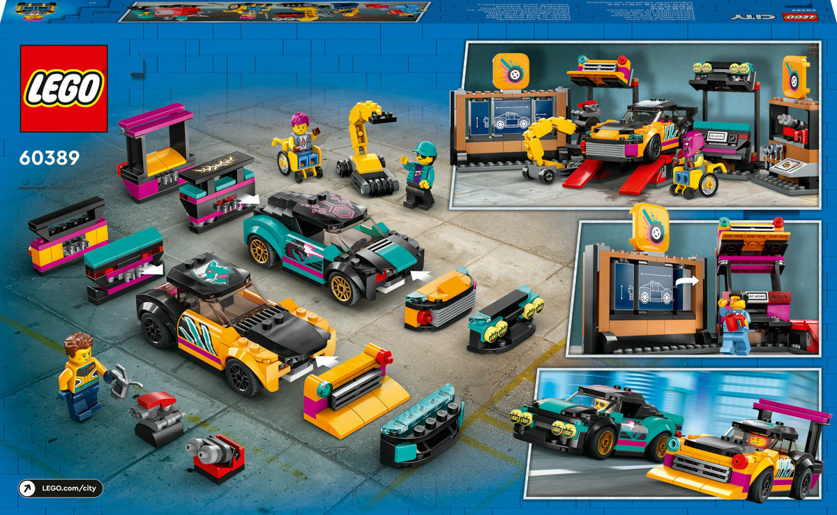 LEGO City, klocki, Warsztat tuningowania samochodów, 60389 - LEGO