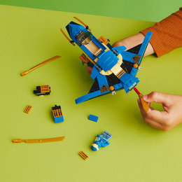 LEGO Ninjago, klocki, Odrzutowiec ponaddźwiękowy Jay'a EVO