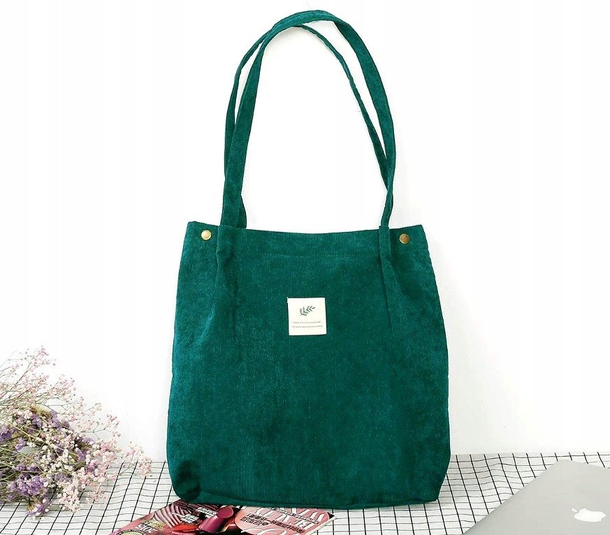 Duża czarna torba shopper bag nieprzemakalna XL - Sunlovers