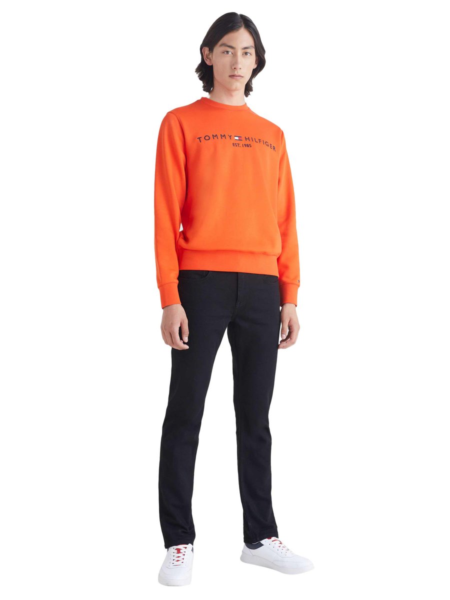 Tommy Hilfiger Ocieplana Bluza Męska Tommy Logo Sweatshirt