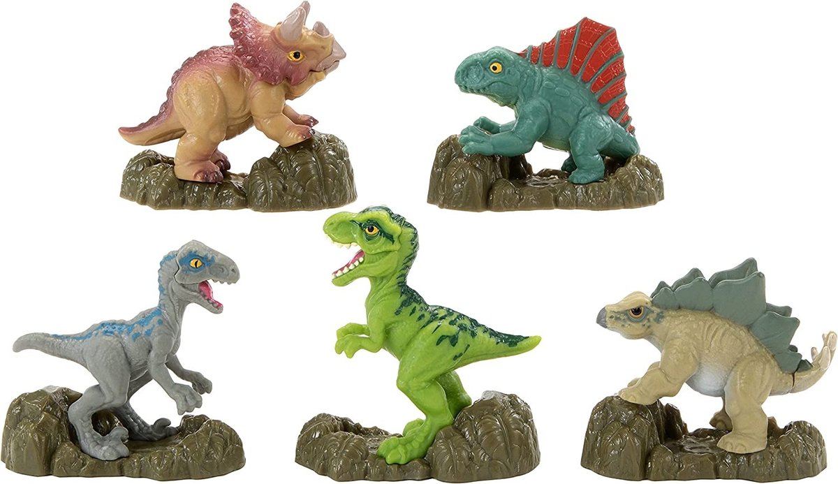 Mattel Jurassic World Mini Zestaw Figurek Dinozaurów 5Pack Gxw45