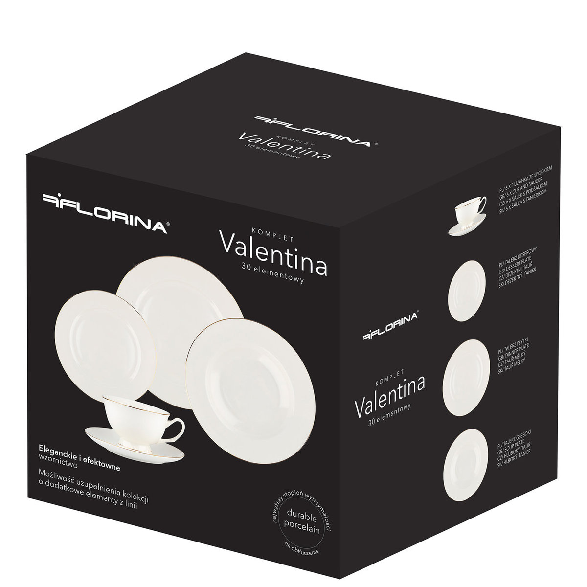 Zestaw talerzy obiadowych Florina Valentina 6/30 - Florina | Sklep