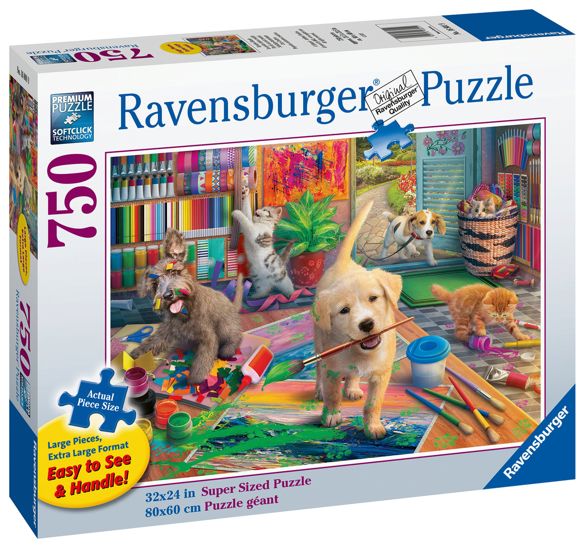 Ravensburger, puzzle, XXL, Mali artyści, 750 el. - Ravensburger