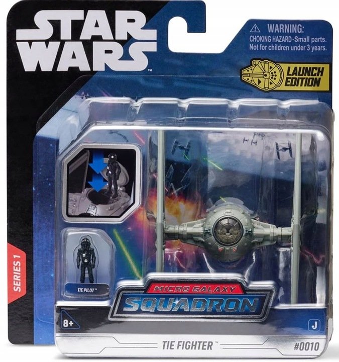 STAR WARS Pojazd TIE FIGHTER + figurka s1 - JAZWARES | Sklep