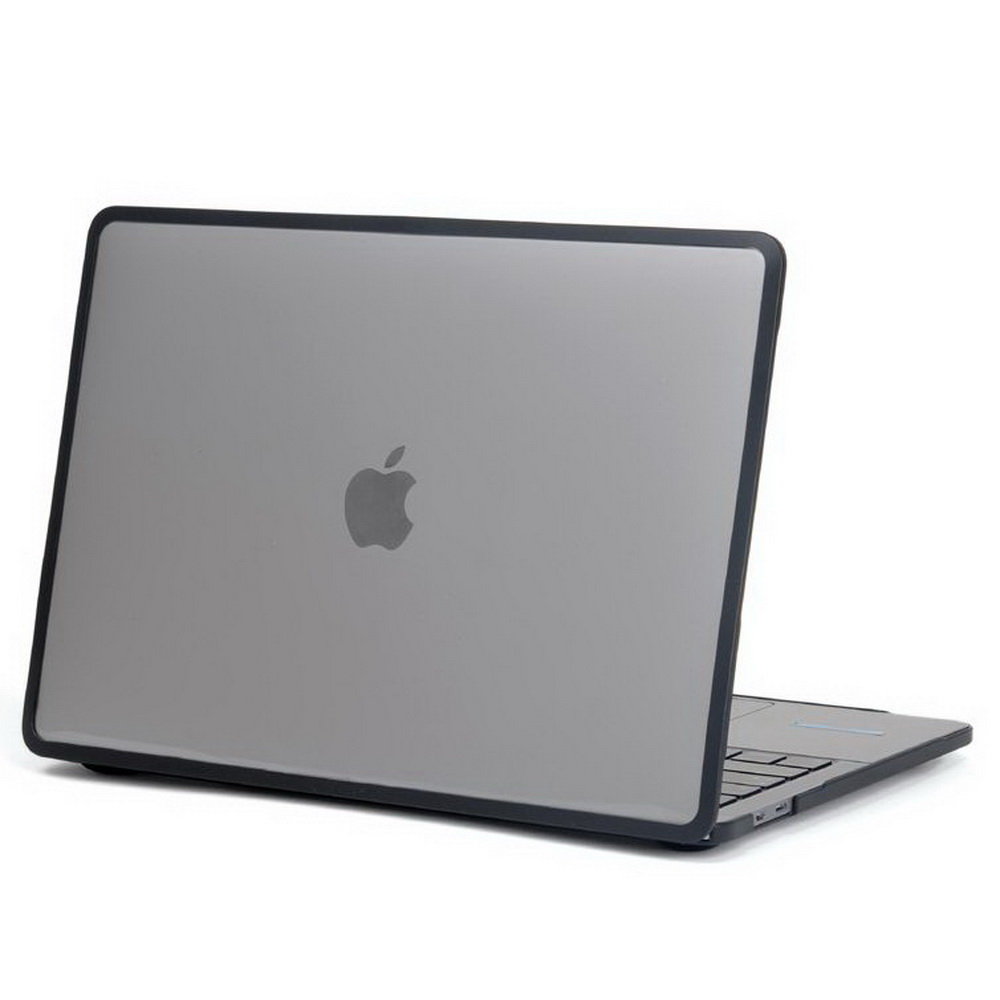 Hard Case TPU PC etui obudowa MacBook Pro 13 A1706 A1708 A1989 A2159 A2251 A2289 A2338 M1 2016 2020 Matte Clear Black Edge