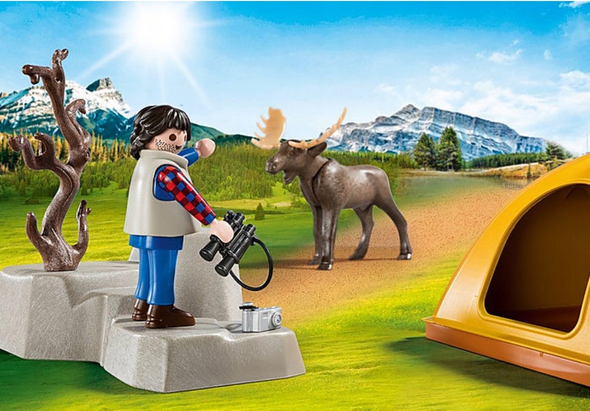 PLAYMOBIL 5669 Wyprawa na camping jeep namiot łoś Playmobil