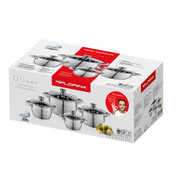 Zestaw 4 garnków nierdzewnych Florina Oliver by Mateusz Gessler