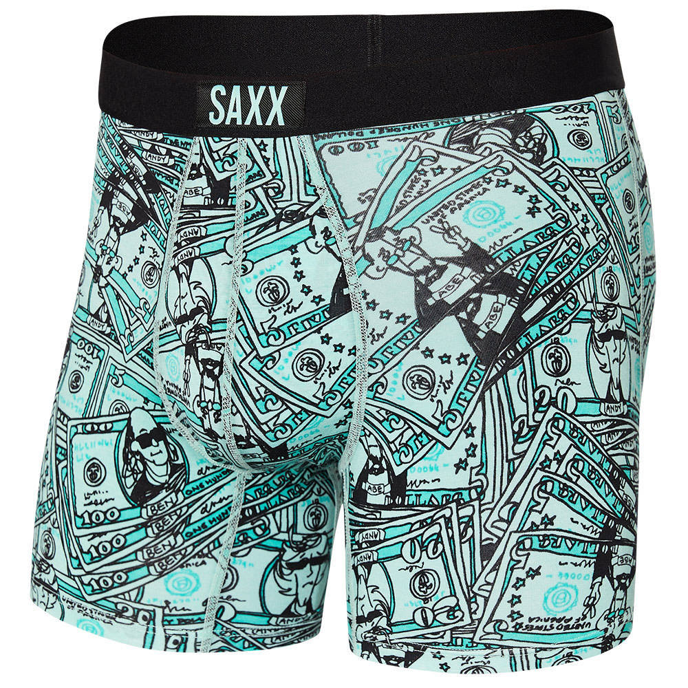 Bokserki męskie szybkoschnące SAXX VIBE Boxer Brief serca - szary