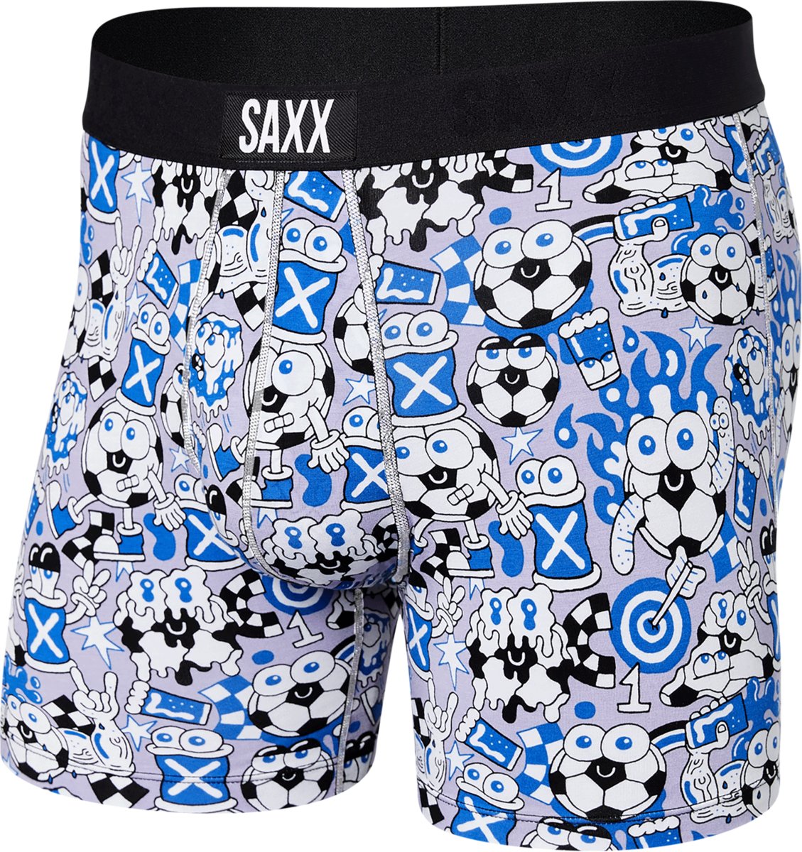 SAXX VIBE BOXER BRIEF-GREY SUSHI DOOBIE DOO