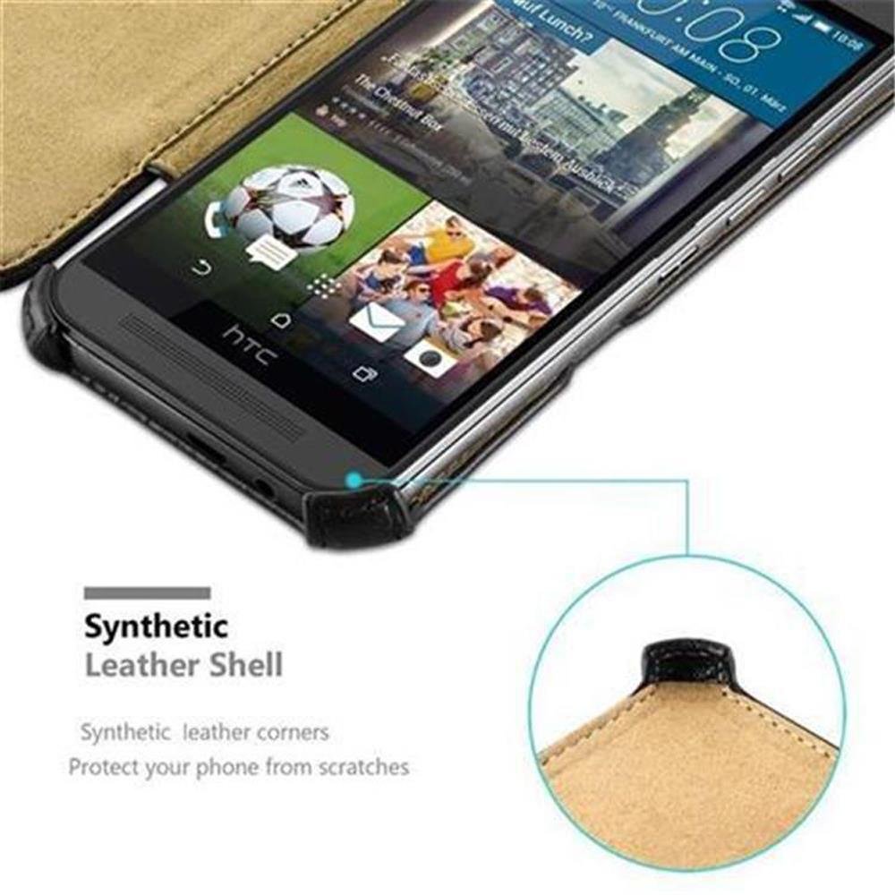 Custodia Libro Portafoglio Cadorabo Per HTC One M9 – Argento Classy, Con Tasche Porta Carte E Chiusura Magnetica