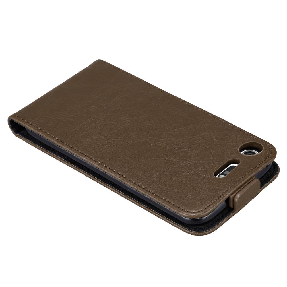 Custodia Cadorabo Flip Per Sony Xperia XZ Premium – Colore Rosso Mela Con Chiusura Magnetica