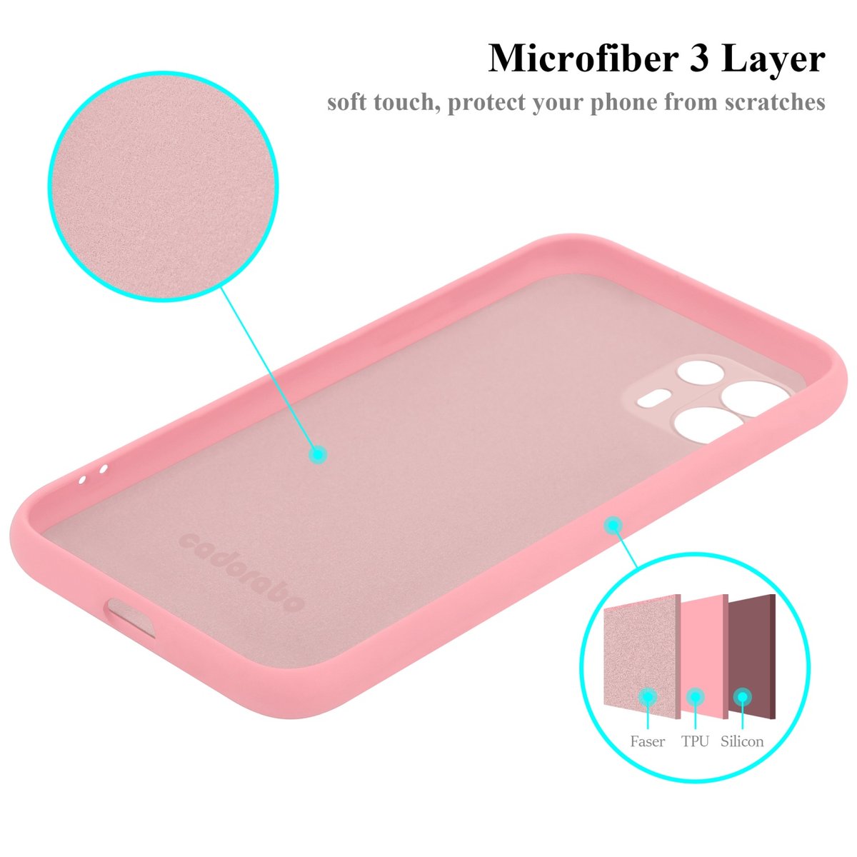 Custodia Per Moto Edge 20 Lite E Fusion - Cover Morbida TPU Sfumata Rosa/Viola, Ultra Sottile E Antigraffio, Protezione Antishock