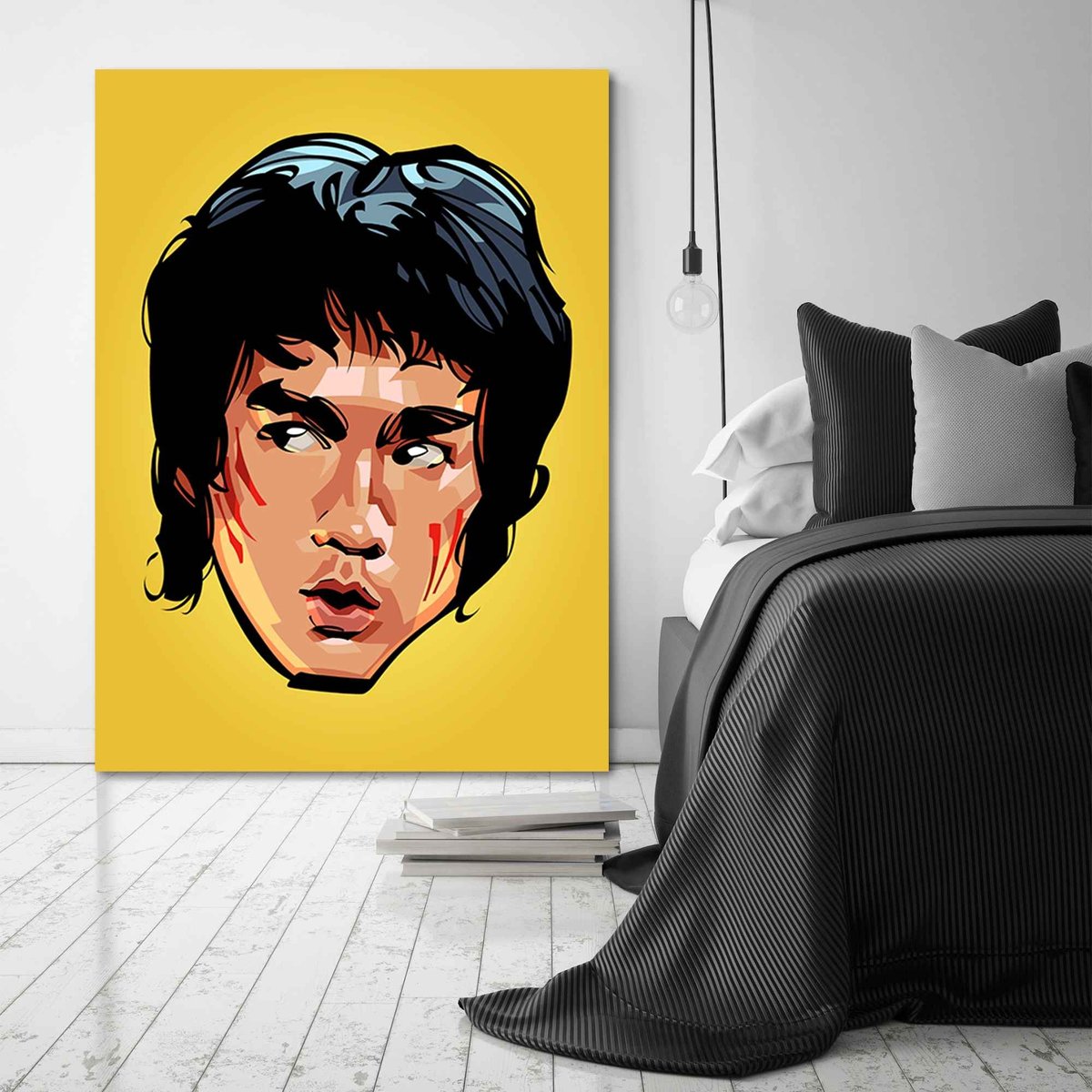 Feeby Obraz na płótnie, FEEBY Bruce Lee 80x120 - Feeby | Sklep EMPIK.COM