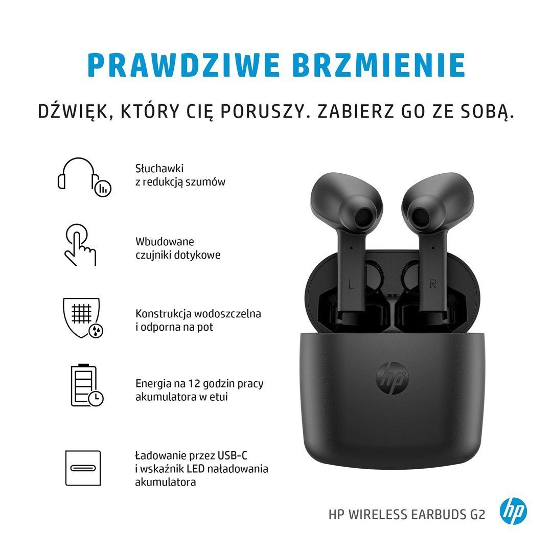 HP Słuchawki douszne z mikrofonem HP Earbuds G2